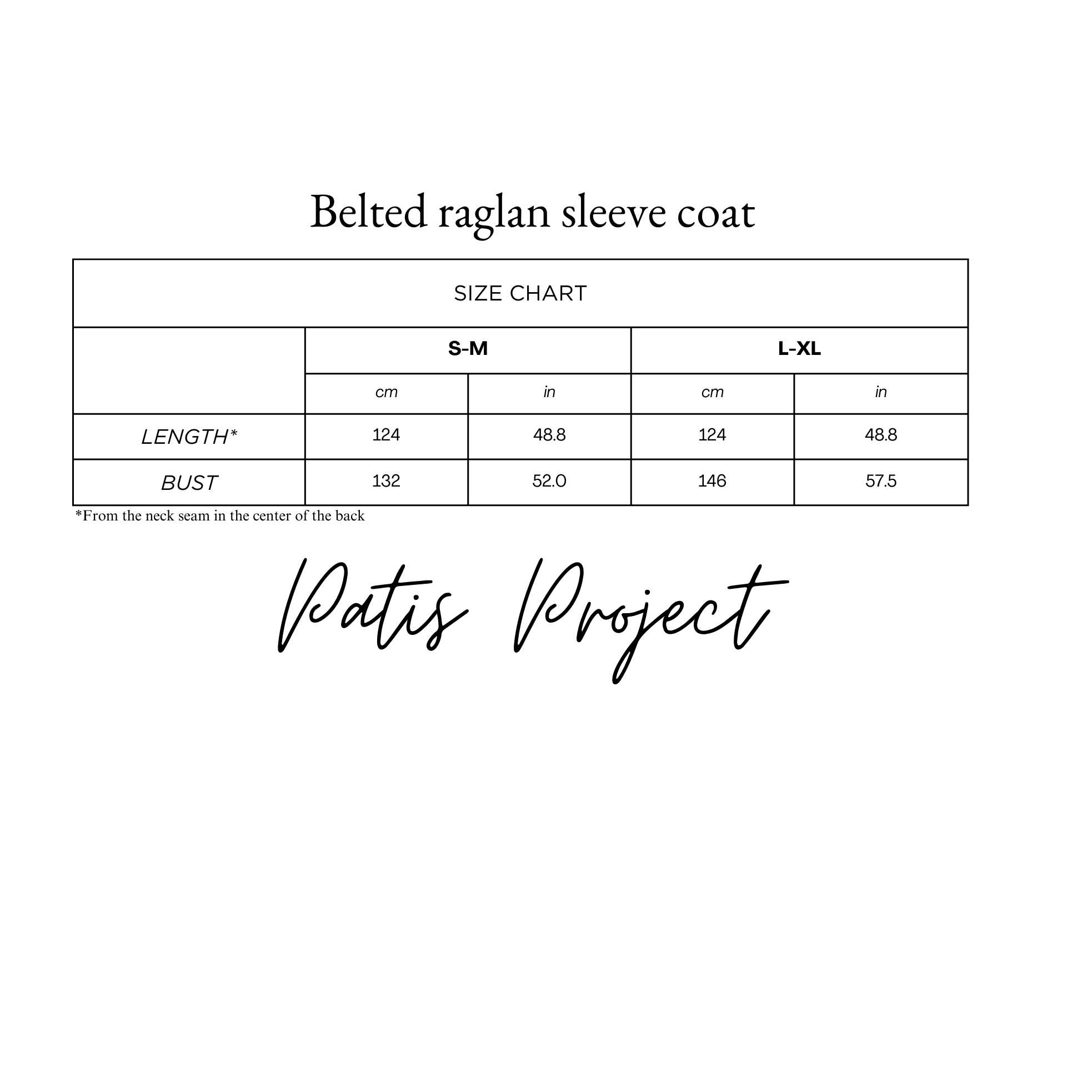 Women's oversized black wool coat with a belt