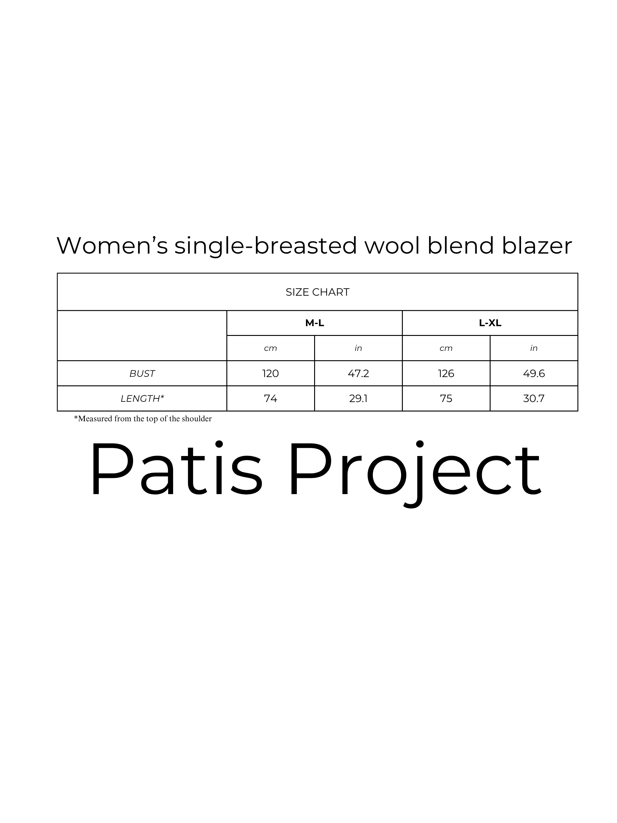 Women's boxy single-breasted wool blend blazer