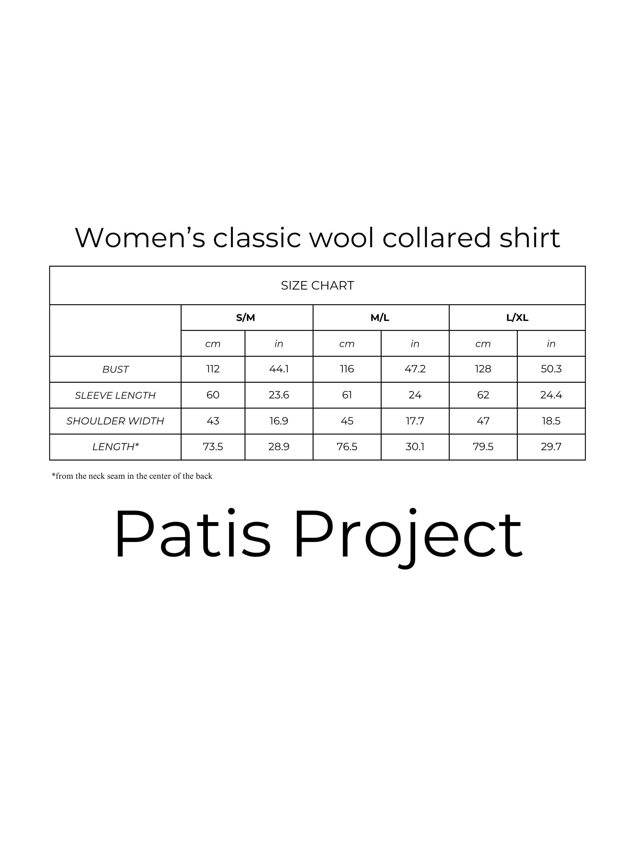 Women's relaxed fit wool Oxford shirt