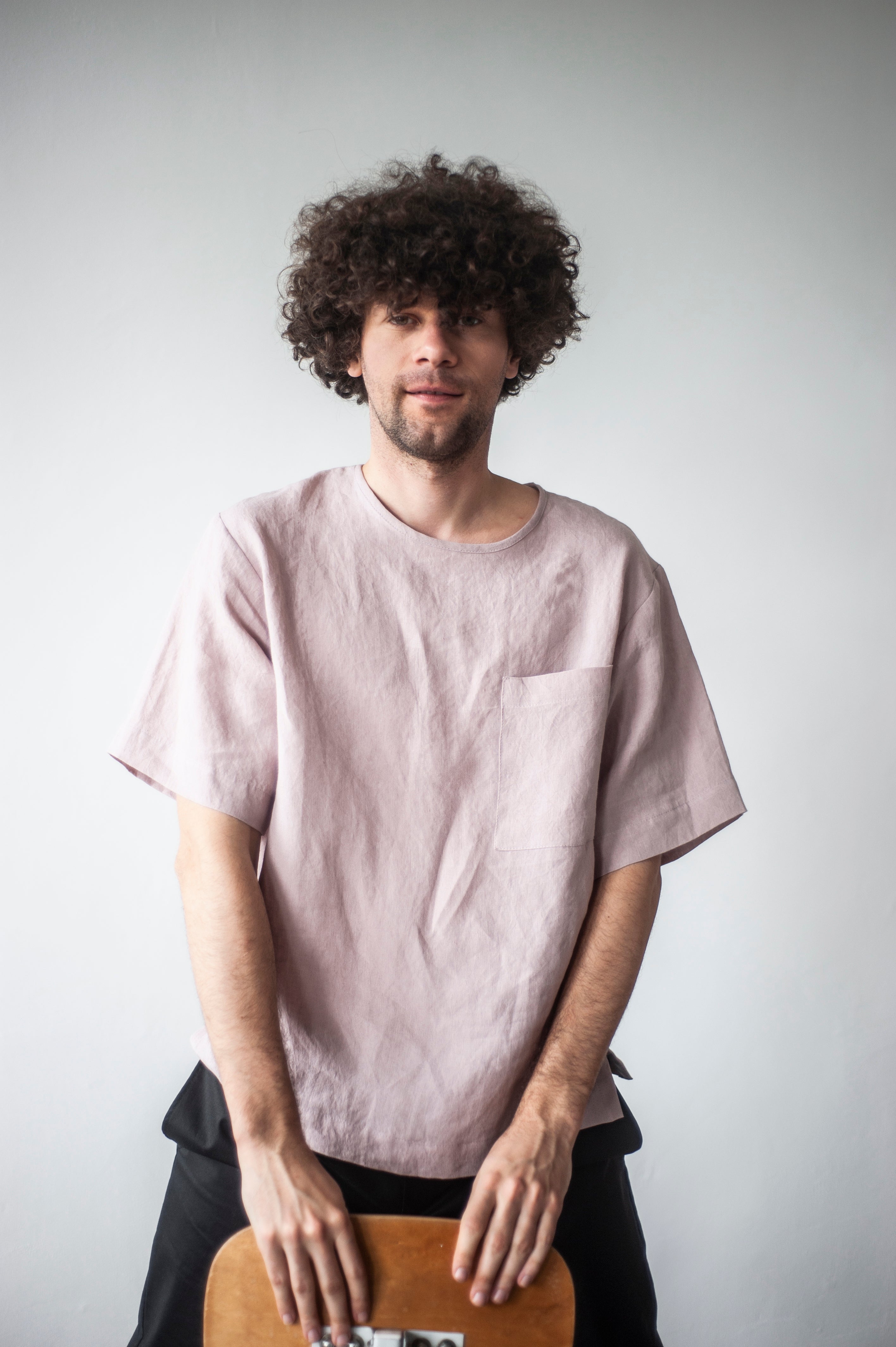 Relaxed-fit linen t-shirt ETHAN
