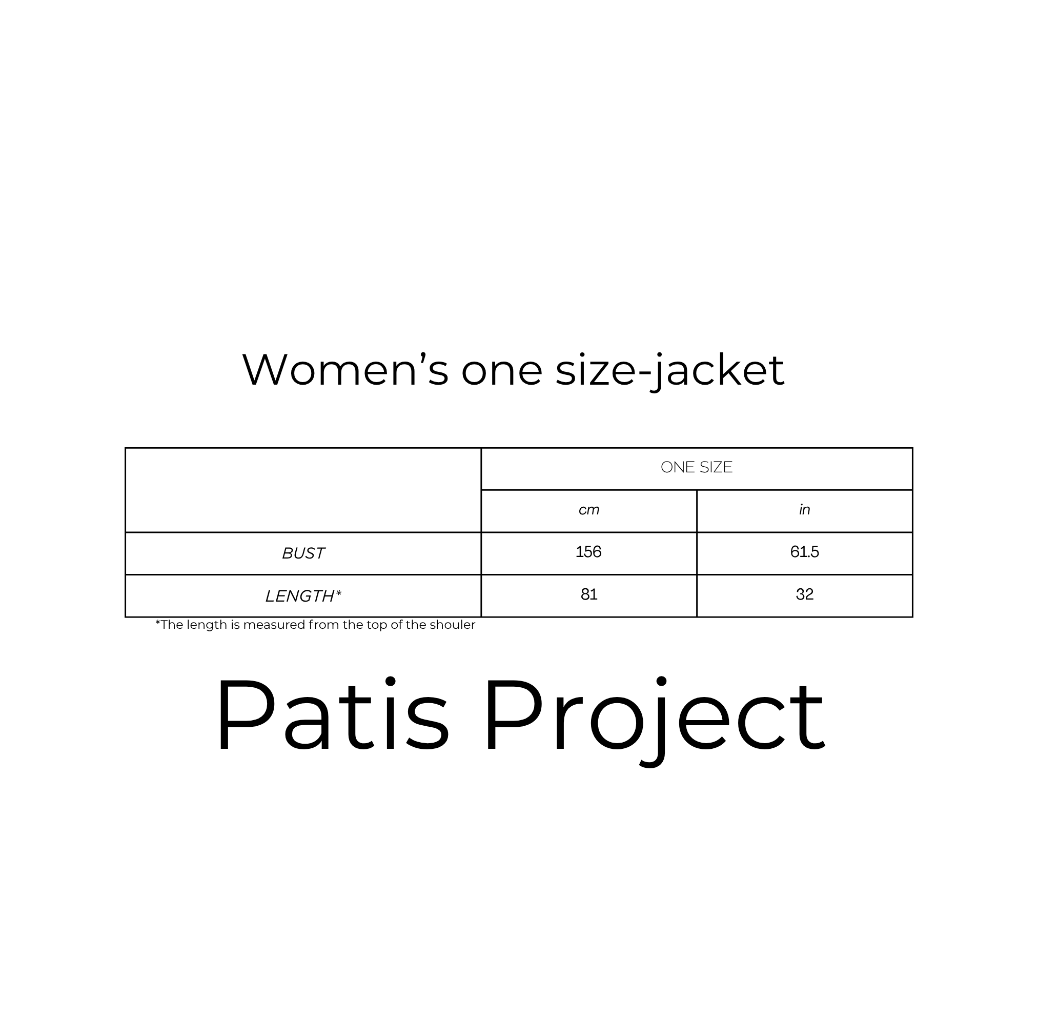Women's one-size heavyweight cotton transitional jacket