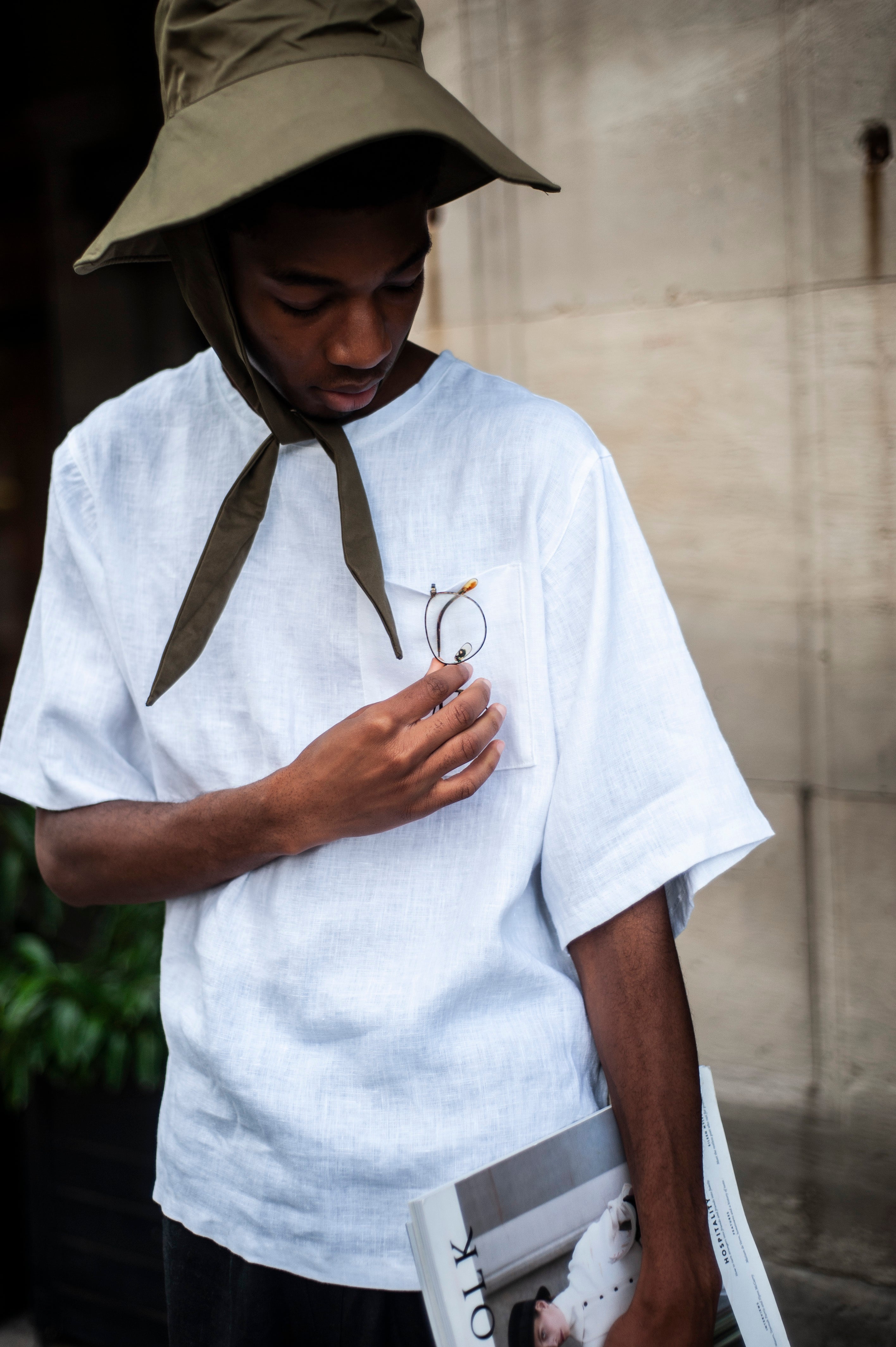 Loose-fit linen T-shirt  KEN
