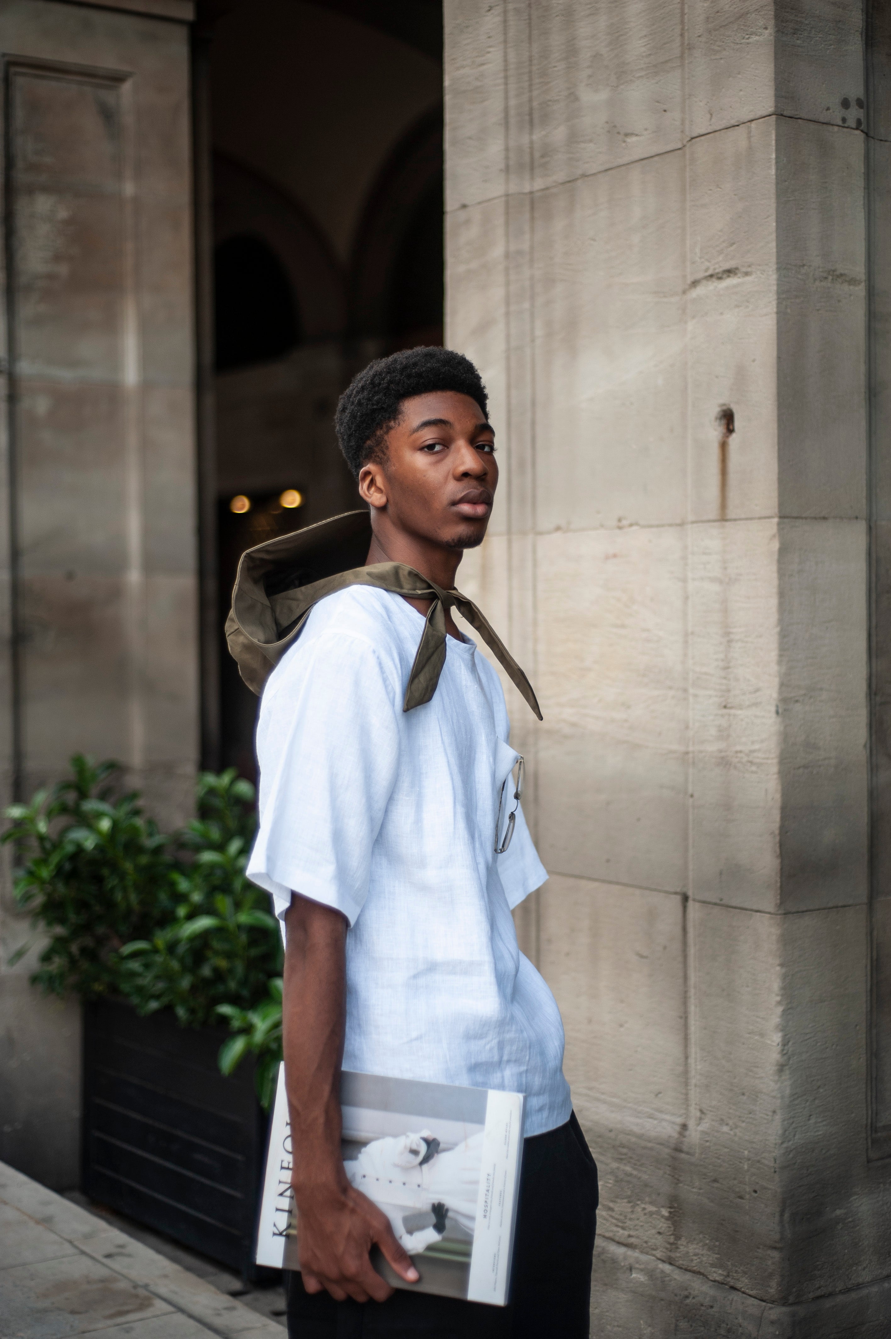 Loose-fit linen T-shirt  KEN