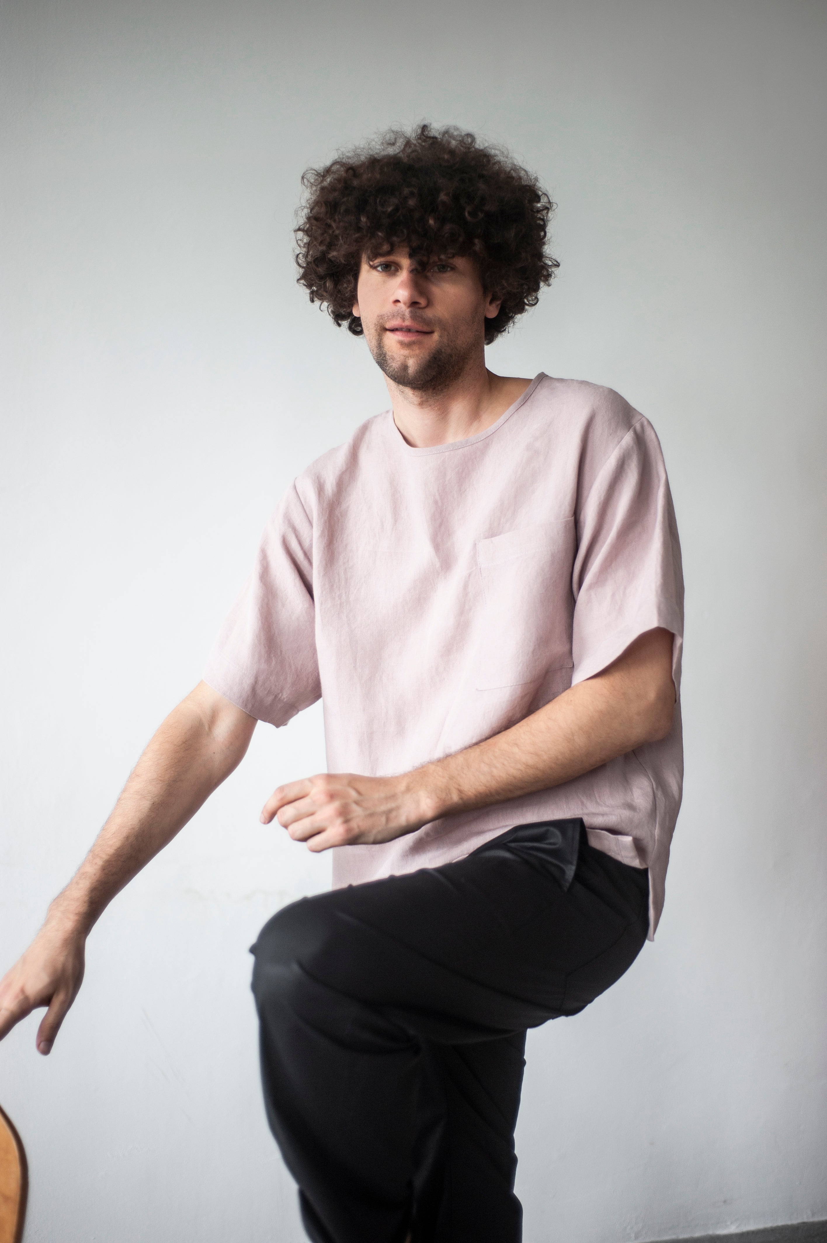 Relaxed-fit linen t-shirt ETHAN