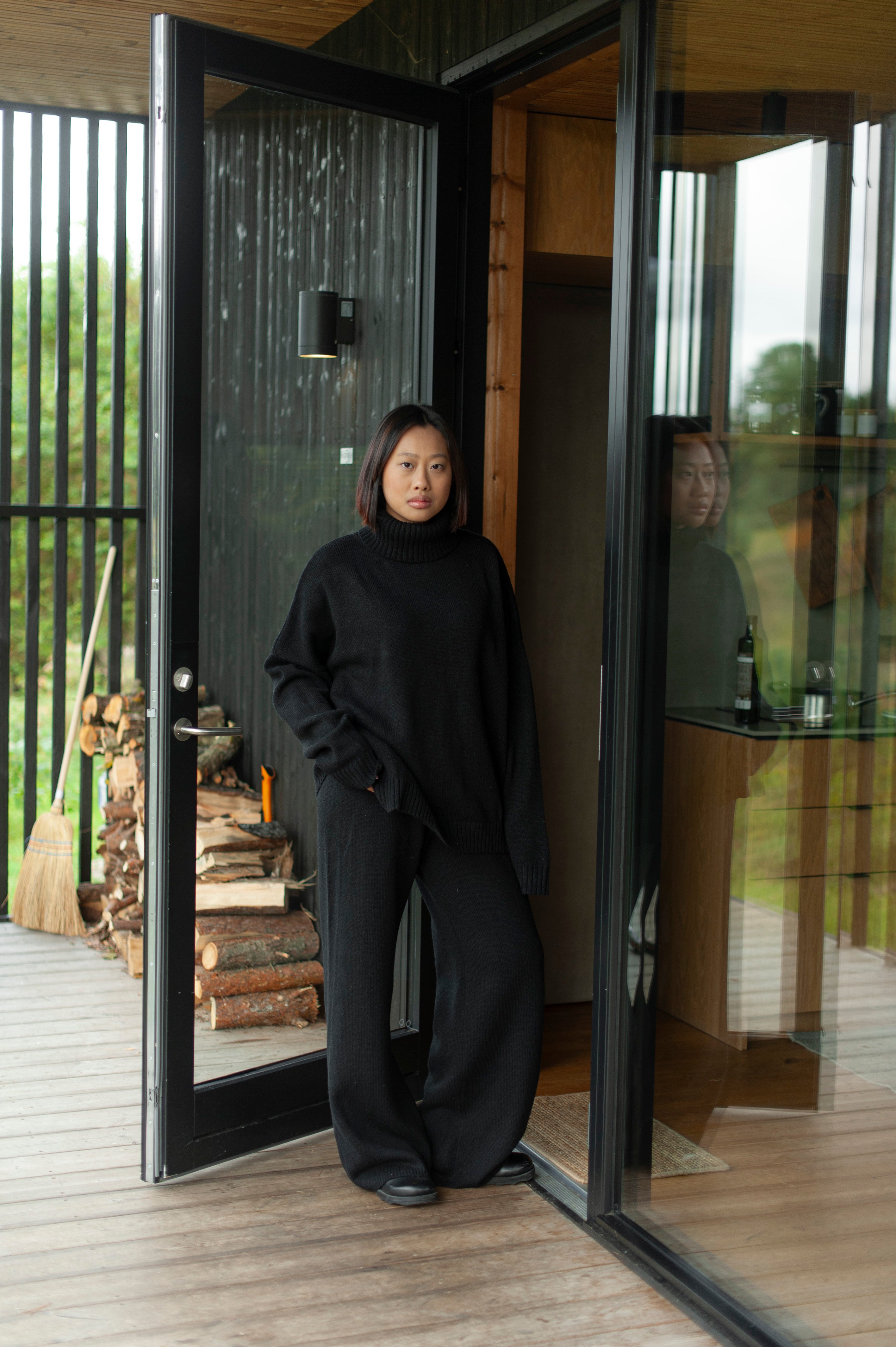 Grobe Merinowoll-Strickjacke für Damen SORA