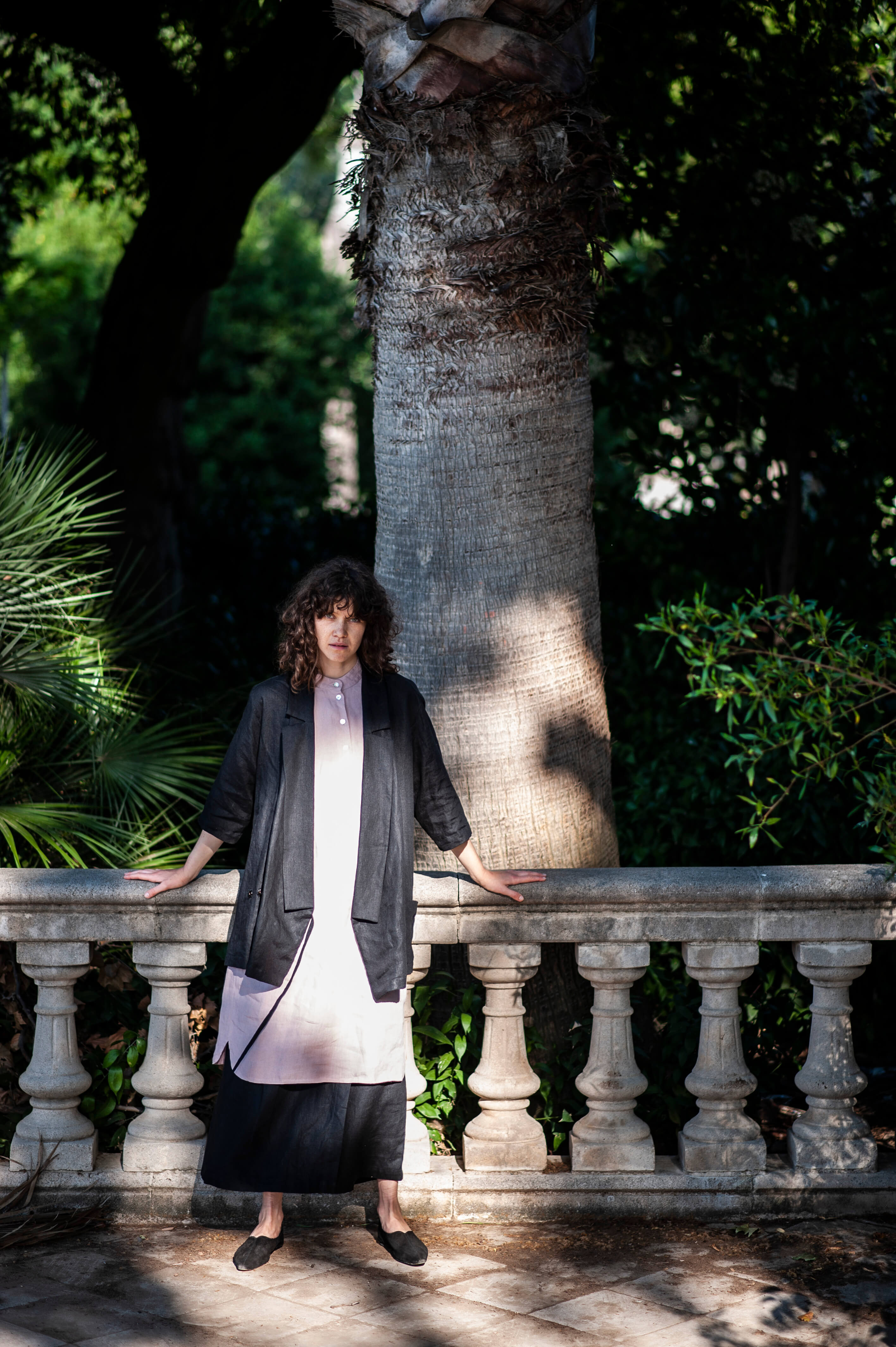 Kimono style linen blazer for women HAORI