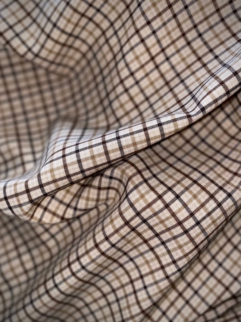 Gingham checkered oversized boyfriend style shirt for women