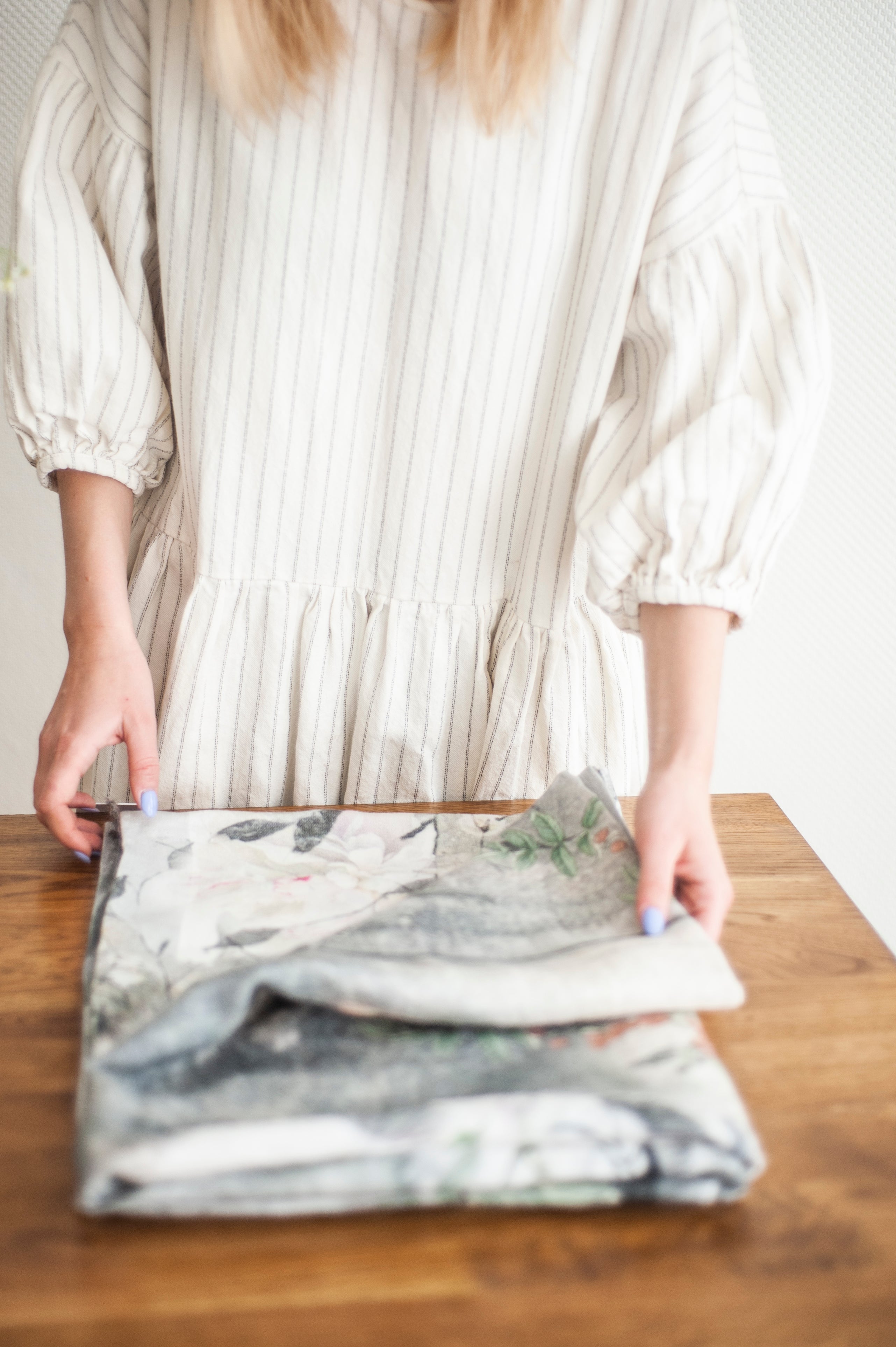 Linen throw blanket with Dragonfly print, Heavy linen tablecloth