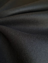 Black wool fabric