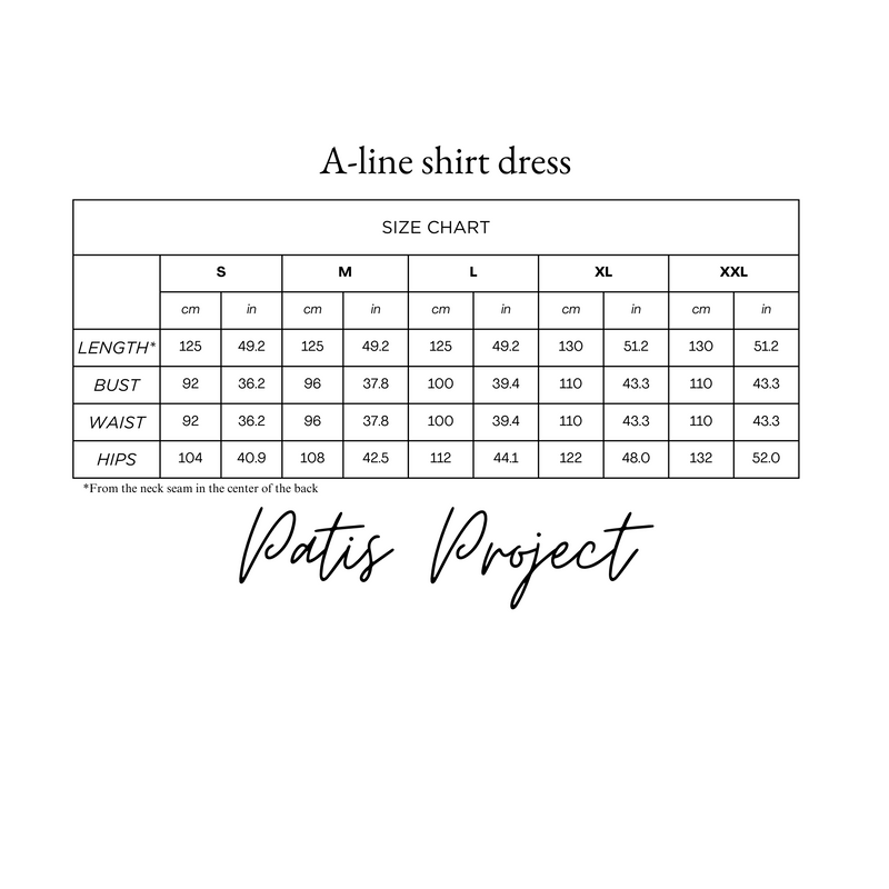 Elegant A-line shirt merino wool dress with vest wrap front detail