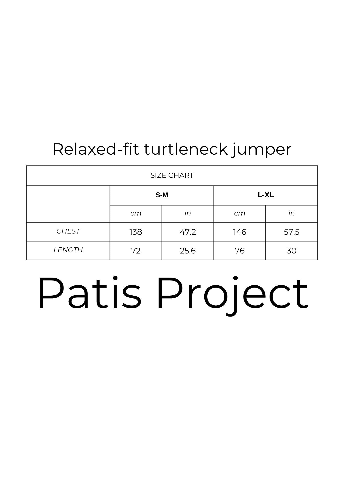 Oversized Merino wool high-neck sweater