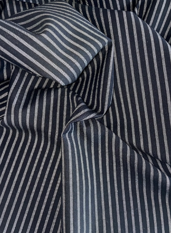 Women's elegant striped wide-leg pleated pants with adjustable waist